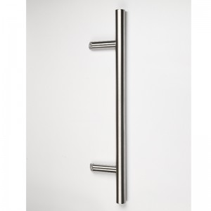 SS-038 Comercial de alta resistencia Grado-304 Push de acero inoxidable Pulga de puertas Affset de la puerta de la puerta, puerta de metal de madera de madera de vidrio Manja de empuje de metal de metal