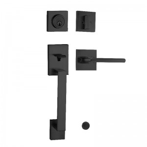 8002 Manejo tubular de entrada frontal, bloqueo de entrada de alto grado de servicio pesado Locksets-mate Black