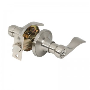 7306 Palancas de privacidad Níquel satinado, manija de puerta interior de estilo de oleaje clásico sin llave para baño de dormitorio