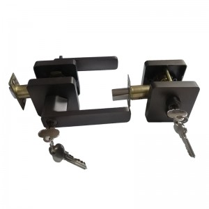 78001 palanca de entrada cuadrada con cilindro de doble cilindro. Conjunto de cerrojo con llave combinada de igual