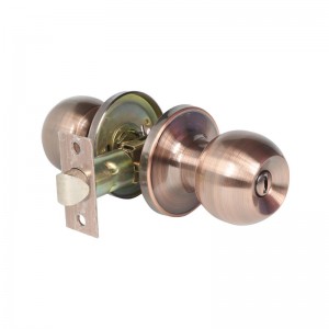 2501 PIERA DE PUERTA DE PRIVACIÓN PARA DORMITORIO Y BAÑO, COLLO DE PUERTA DE Bola sin llave interior: cobre antiguo