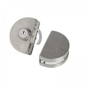 GDL001 201 Lock de seguridad antirrobo de vidrio de metal de acero inoxidable de acero inoxidable, bloqueo de compuerta deslizante de empuje de empuje de empuje sin cojeo de doble balanceo